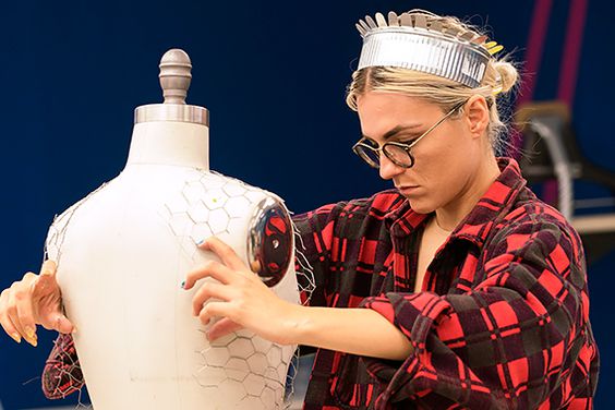 ALL CROPS: RECAP 12/01/16 Project Runway Erin Robertson working on a design in Project Runway season 15, airing Thursday, December 1, at 9pm ET/PT on Lifetime. Photo by Barbara Nitke Copyright 2016