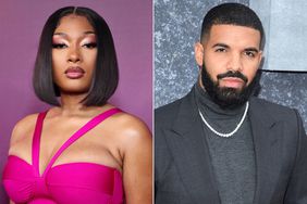 Megan Thee Stallion attends the premiere of STARZ Season 2 of "P-Valley" at Avalon Hollywood & Bardot on June 02, 2022; Drake attends the "Top Boy" UK Premiere at Hackney Picturehouse on September 04, 2019 in London, England.