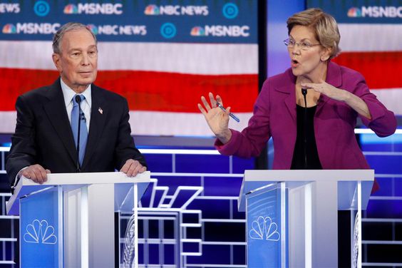 Michael Bloomberg and Elizabeth Warren