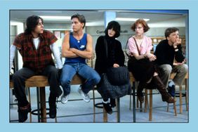 THE BREAKFAST CLUB, Judd Nelson, Emilio Estevez, Ally Sheedy, Molly Ringwald, Anthony Michael Hall, 1985