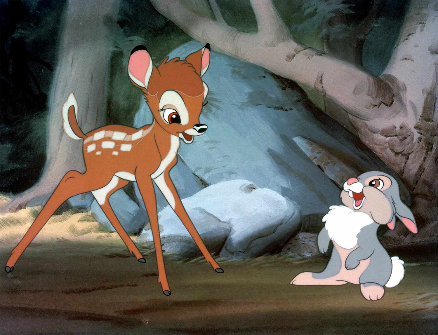 Bambi and Thumper in 'Bambi'