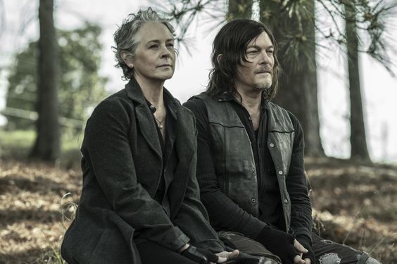 Melissa McBride and Norman Reedus in the series finale of 'The Walking Dead'