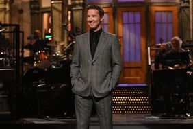 SATURDAY NIGHT LIVE -- Benedict Cumberbatch, Arcade Fire Episode 1824 -- Pictured: Host Benedict Cumberbatch during the monologue on Saturday, May 7, 2022 -- (Photo by: Will Heath/NBC/NBCU Photo Bank via Getty Images)