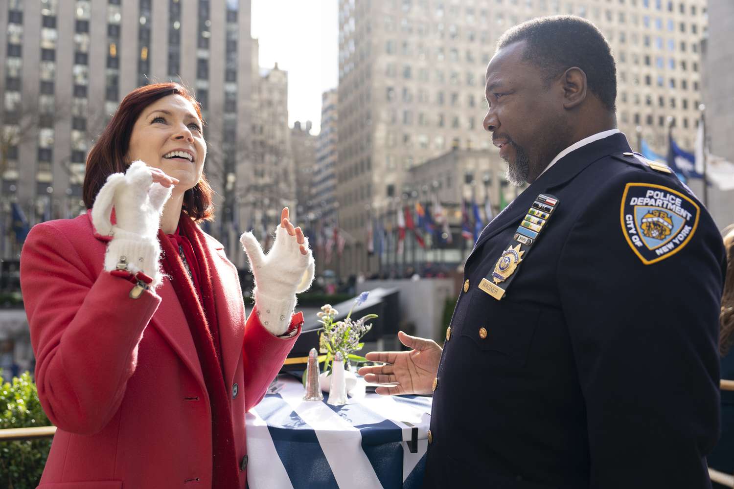 ELSBETH Pictured (L-R): Carrie Preston as Elsbeth Tascioni and Wendell Pierce as Captain C.W. Wagner.