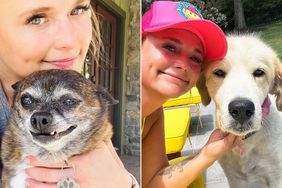 Miranda Lambert with her rescue dogs Delta Dawn and Louise