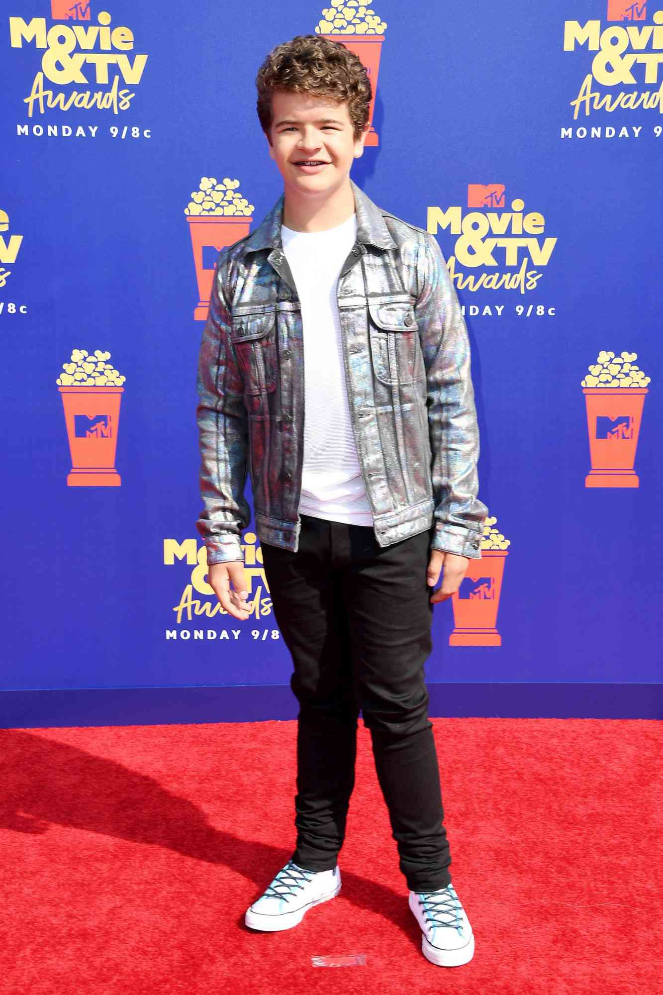 Gaten Matarazzo attends the 2019 MTV Movie and TV Awards