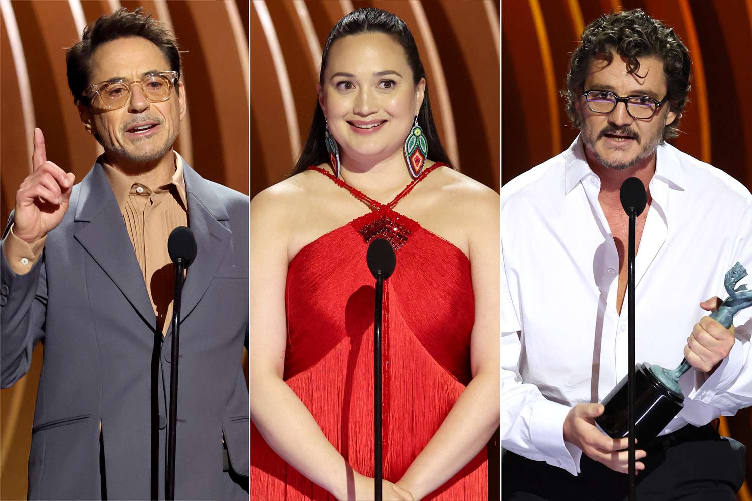 2024 SAG Awards winners: Robert Downey Jr., Lily Gladstone, and Pedro Pascal