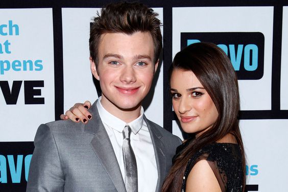 Chris Colfer and Lea Michele