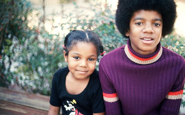 Janet Jackson With Michael Jackson in Los Angeles on December 18, 1972