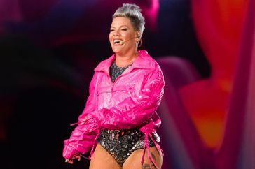 P!nk performs as part of her Summer Carnival Tour at Tottenham Hotspur Stadium on June 15, 2024 in London, England.