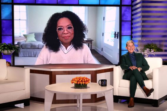 Oprah Winfrey and Ellen DeGeneres