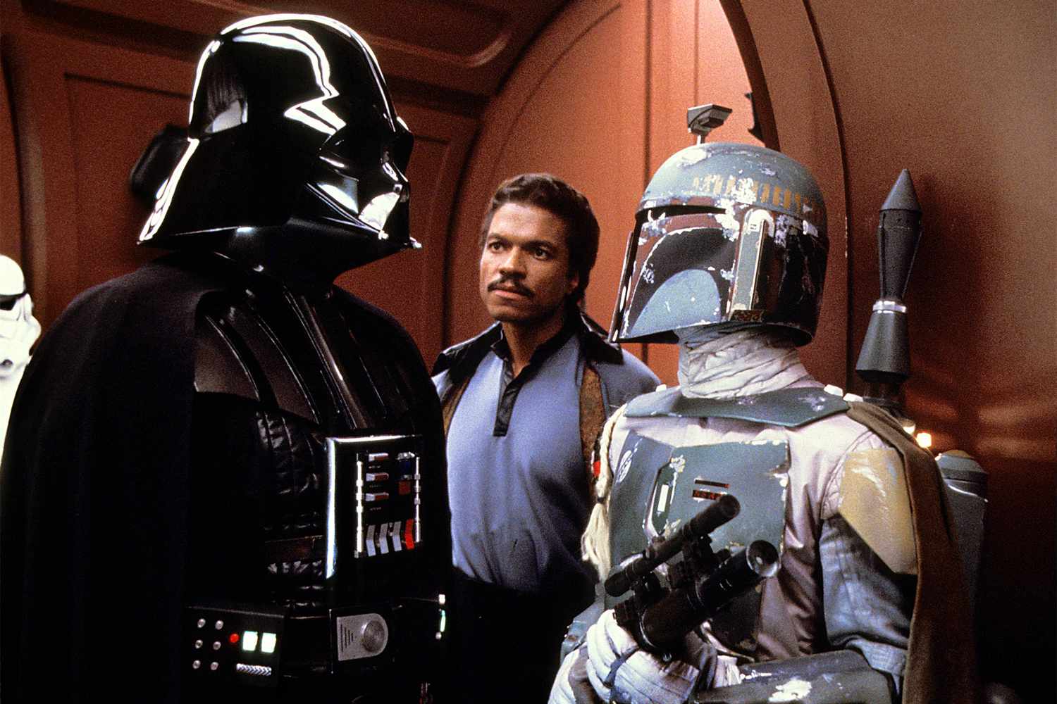 Dave Prowse, Billy Dee Williams, and Jeremy Bulloch in 'Star Wars: Episode V: The Empire Strikes Back'