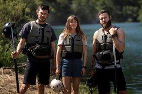 Adam Brody, Leighton Meester and Taran Killam in The River Wild