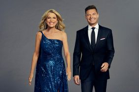 Vanna White and Ryan Seacrest, hosts of WHEEL OF FORTUNE. -- Photo: Chris Patey/CBS Â©2024 CBS Broadcasting, Inc. All Rights Reserved.