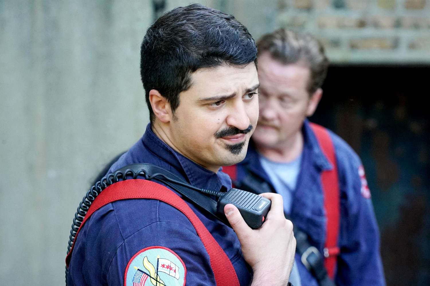 CHICAGO FIRE -- "Nobody Else Is Dying Today" Episode 504 -- Pictured: Yuriy Sardarov as Brian "Otis" Zvonecek -- (Photo by: Elizabeth Morris/NBC/NBCU Photo Bank via Getty Images)