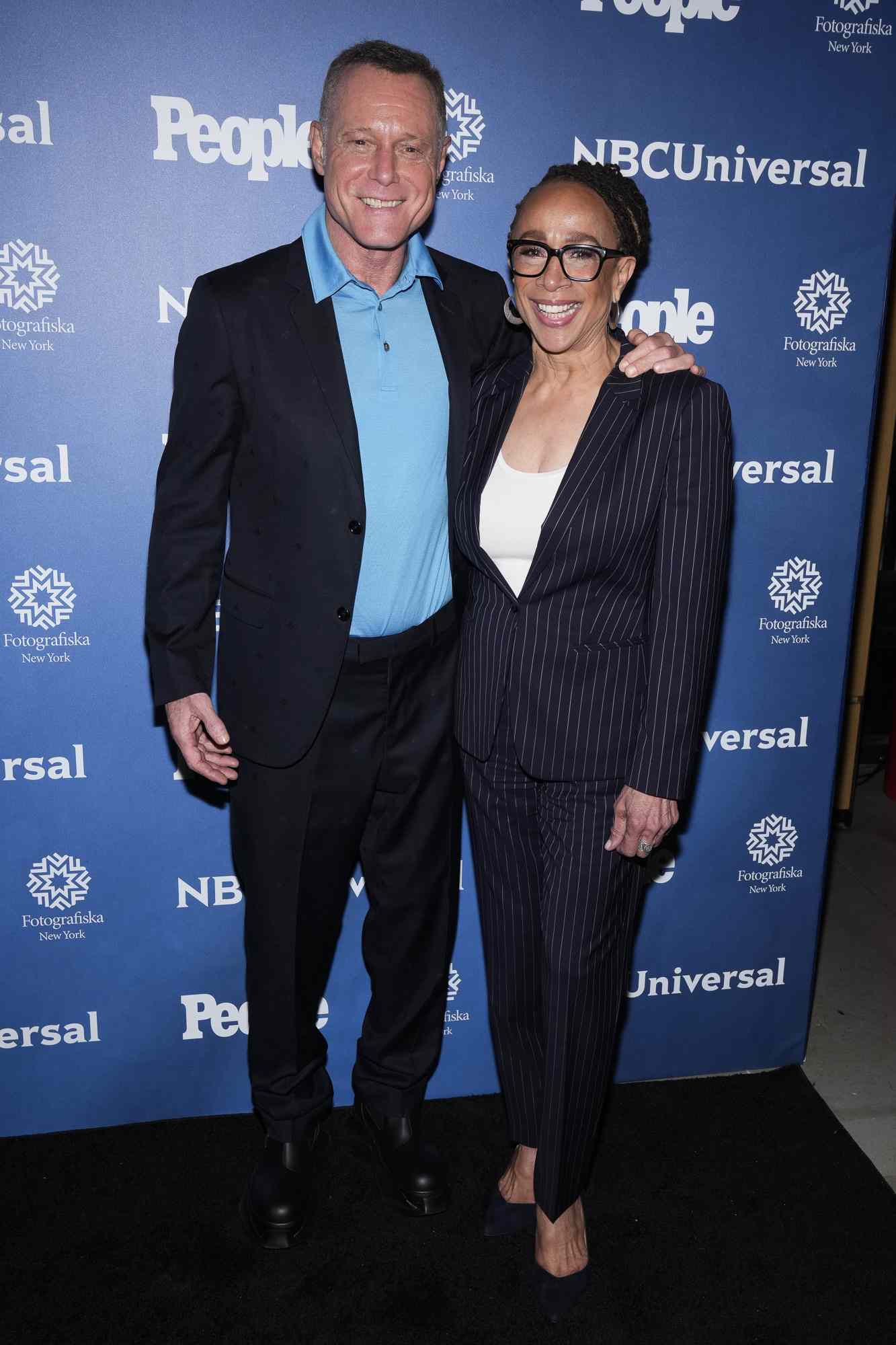 NBCUNIVERSAL UPFRONT EVENTS -- 2024 People and NBCUniversal Upfront Event from Fotografiska in New York City on Monday, May 13, 2024 -- Pictured: (l-r) -- Jason Beghe, S. Epatha Merkerson