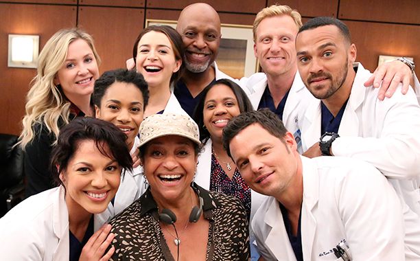 Jesse Williams With the Cast of Grey's Anatomy on August 10, 2015