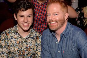 INGLEWOOD, CA - MARCH 28: Actors Nolan Gould (L) and Jesse Tyler Ferguson in the audience during Nickelodeon's 28th Annual Kids' Choice Awards held at The Forum on March 28, 2015 in Inglewood, California. (Photo by Lester Cohen/KCA2015/WireImage)