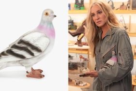 JW Anderson pigeon clutch; Sarah Jessica Parker in 'And Just Like That'