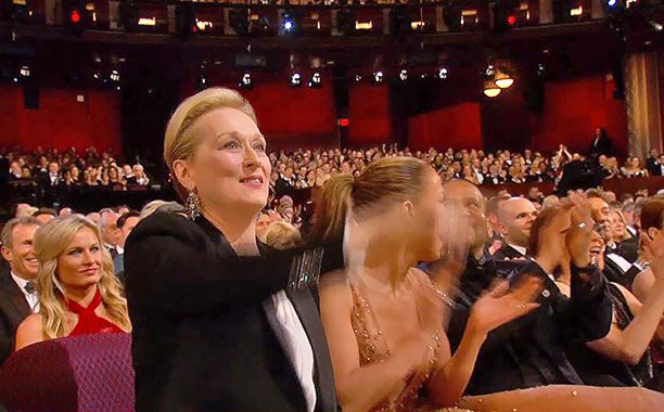 Equal rights earn a standing O from Meryl