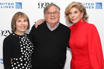 NEW YORK, NEW YORK - SEPTEMBER 07: (L-R) Michelle King, Robert King and Christine Baranski attend a screening of "The Good Wife" and a conversation with Jessica Shaw at 92NY on September 07, 2022 in New York City. (Photo by Hippolyte Petit/Getty Images)