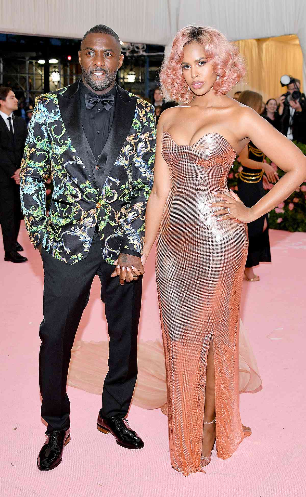 NEW YORK, NEW YORK - MAY 06: Idris Elba and Sabrina Dhowre attend The 2019 Met Gala Celebrating Camp: Notes on Fashion at Metropolitan Museum of Art on May 06, 2019 in New York City. (Photo by Dia Dipasupil/FilmMagic)