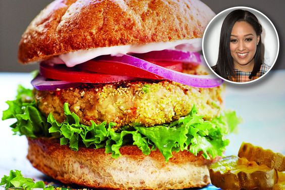 Tia Mowry Chickpea burger