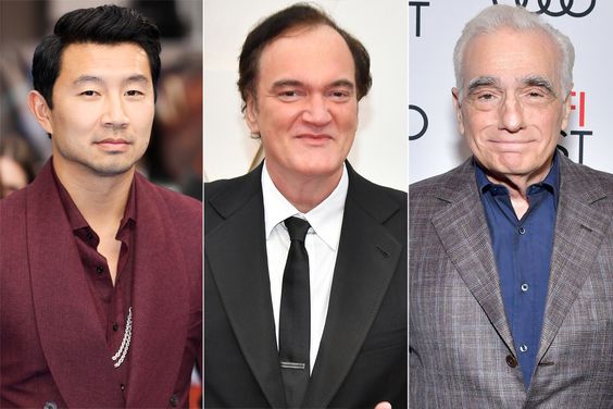 Simu Liu, Quentin Tarantino and Martin Scorsese