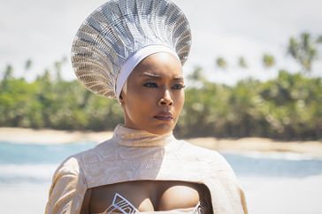 "Angela Bassett as Ramonda in Marvel Studios' BLACK PANTHER: WAKANDA FOREVER. Photo by Annette Brown. Â© 2022 MARVEL."