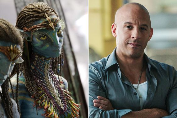 Neytiri in Avatar: The Way of Water and Vin Diesel's Dom in Furious 7