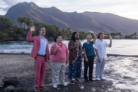 Photograph by Mario Perez/HBO Murray Bartlett, Jolene Purdy, Natasha Rothwell, Lukas Gage HBO The White Lotus