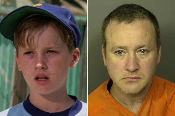 Tom GUIRY in Sandlot and his mugshot