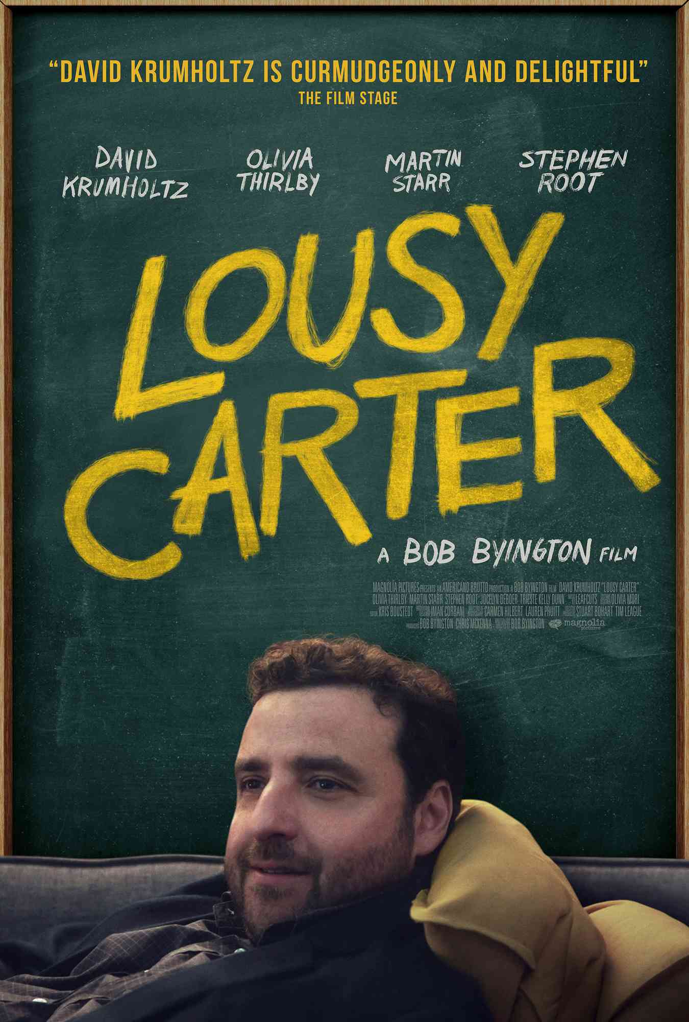 Theatrical one-sheet for LOUSY CARTER, a Magnolia Pictures release.