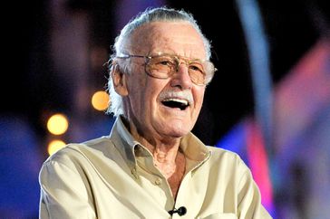 LOS ANGELES, CA - OCTOBER 17: Writer Stan Lee accepts the Comic-Con Icon award onstage during Spike TV's Scream 2009 held at the Greek Theatre on October 17, 2009 in Los Angeles, California. (Photo by Kevin Winter/Getty Images)