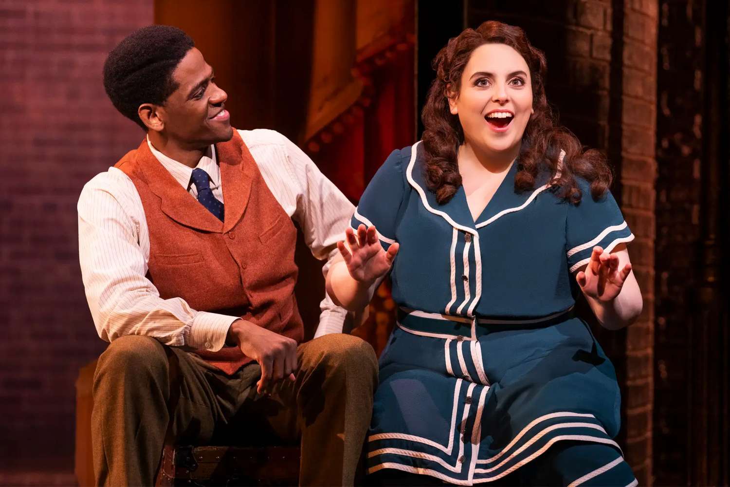 Jared Grimes and Beanie Feldstein in 'Funny Girl'