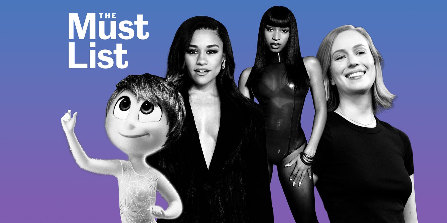 Mist List collage of Joy in Inside Out; Tony Awards host Ariana de Bose; Normani, and Hannah Einbinder
