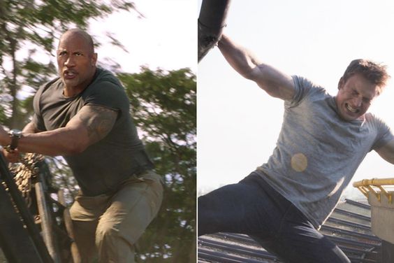 Luke Hobbs (Dwayne Johnson) in "Fast & Furious Presents: Hobbs & Shaw," directed by David Leitch. Photo Credit: Universal Pictures CAPTAIN AMERICA: CIVIL WAR, Chris Evans, 2016. ph: Zade Rosenthal / &copy; Walt Disney Studios Motion Pictures / Courtesy Everett Collection