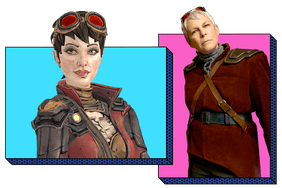 Tannis and Jamie Lee Curtis as Tannis in Borderlands