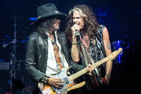 Aerosmith's Joe Perry and Steven Tyler perform in 2023