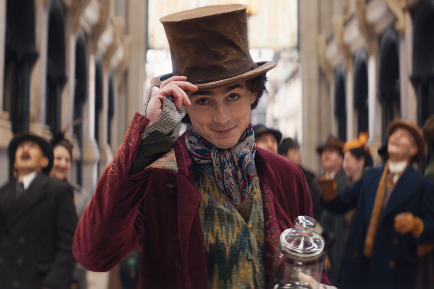 Timothee Chalamet as Willy Wonka in WONKA