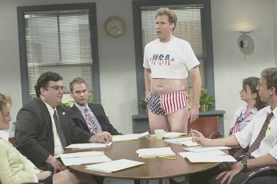 Will Ferrell wears patriotic short shorts on 'Saturday Night Live'