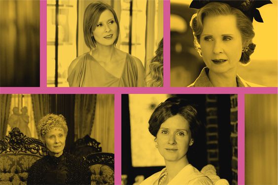 Cynthia Nixon in Sex and the City, The Gilded Age, A Quiet Passion, Ratchet, and Warm Springs