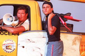 David Hasselhoff and Jeremy Jackson on 'Baywatch'