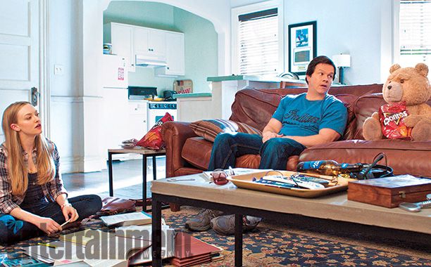 Amanda Seyfried, Mark Walberg, and Seth McFarlene in Ted 2