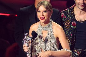 Taylor Swift accepts the Video of the Year award for 'All Too Well' at the 2022 MTV VMAs