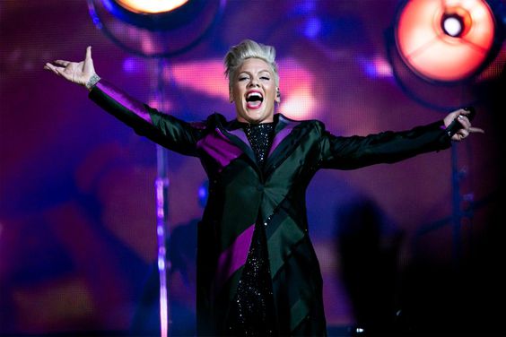 CARDIFF, WALES - JUNE 20: (EDITORIAL USE ONLY) P!nk performs on stage at Principality Stadium on June 20, 2019 in Cardiff, Wales. (Photo by Mike Lewis Photography/Redferns)