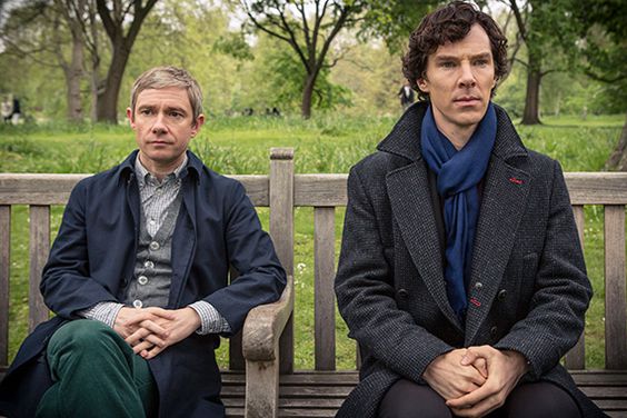 DEDUCTION SEDUCTION? We can't get enough of their bromance in Sherlock .