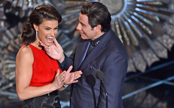 Idina Menzel turns the tables on John Travolta