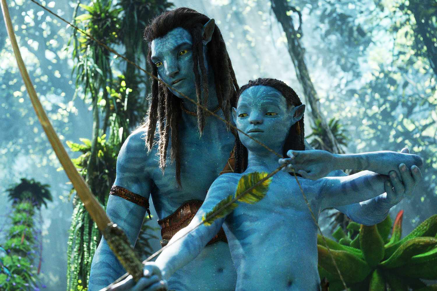 Sam Worthington and Jamie Flatters in 'Avatar: The Way of Water'