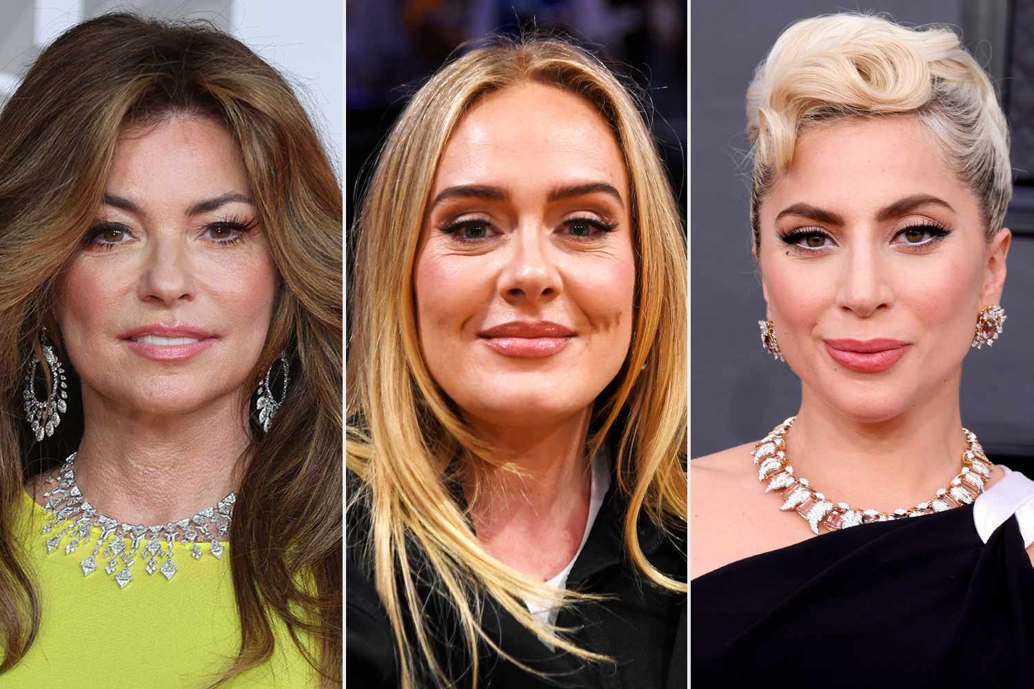 Shania Twain; Adele; Lady Gaga